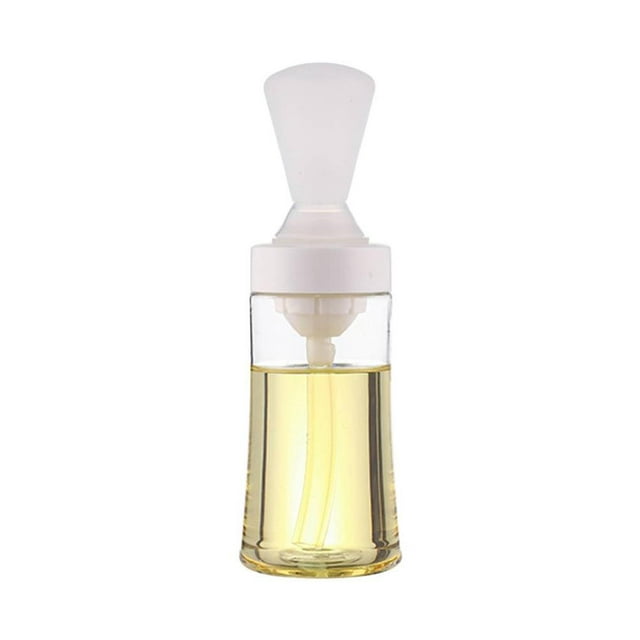Yuarrent Botella de aceite de silicona con cepillo para rociar Contenedor de aceite de cocina Cepillo de barbacoa resistente al calor para cocinar a la Herramientas y accesorios para hornear Yuarrent HA036738-00