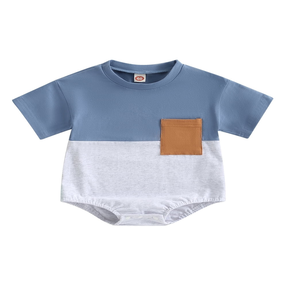 Barboteuse pour Bébé Garçon Fille Nouveau-Né Vêtements d'Été