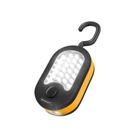 Portable LED Work Light, Compact Battery Operated 24 LED Magnetic Flashlight with Hanging Hook-Perfect for the Car, Home, and Emergencies By (Best Led Flashlight For Car)