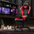 thumbnail image 7 of Homall Gaming Chair Office Chair High Back PU Leather Chair with Footrest, Red, 7 of 7