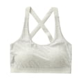 thumbnail image 2 of Xdegoge Girls Training Bra Developmental Stage Bras Soft Breathable Stretch Brassiere Beautiful Crisscross Back Straps Workout Daily Wireless Underwear Full Coverage Intimates, 2 of 6