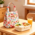thumbnail image 5 of Insulated Lunch Bag Reusable Hawaii Floral Print Tote Proof Thermal Bag Large Capacity Ideal for Work School Picnics, 5 of 7