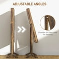 thumbnail image 4 of Lockable Jewelry Armoire Full Length Mirror 3 Angle Adjustments Wooden Storage Cabinet Rustic Brown, 4 of 6