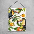 thumbnail image 4 of Colorful Toucan Birds and Tropical Fruit Plants Welcome Garden Flags, 12 x 18 Inch Double Sided Outdoor Yard Flags Waterproof For Home Outside Patio Lawn Porch, 4 of 6
