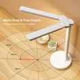 thumbnail image 3 of Lámpara de escritorio con protección ocular de dos cabezales, lámpara de mesa de noche recargable por USB con Control táctil para el dormitorio, 3 of 8
