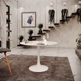 thumbnail image 4 of Velets Tulip Mid Century Modern Dining Table/Coffee Table with Round Top & Pedestal Base, Functional Table for Dining Room & Living Room - Perfect for Breakfast Nooks & Kitchens (White, 32"), 4 of 5