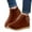 Brown, variant on Reduced Price ! Aqestyerly Women's Winter Boots Women Vintage Round toe Flat Heel Boots Thick Bottom Short Shoes