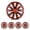 13 inch- Black & Red Lacquer, variant on (Set of 4) 13" Universal Hubcaps,Wheel Covers Snap on Full Hub Caps Fit R13 Tire & Steel Rim,ABS+PC Material (Black Matte)