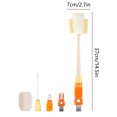 thumbnail image 3 of Vxdvou 5-in-1 Cup Washing Tool, Multifunctional Sponge Brush, Ideal for Cleaning Water Bottles, Baby Bottles & Thermoses, Ergonomic Handle for Easy Grip, Efficient Home Kitchen Cleaner, 3 of 6