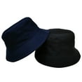 thumbnail image 2 of yunLCZ Sun Hats for Women Cute Bucket Hat Beach Fisherman Hats for Women, Reversible Double-Side-Wear cotton Navy M, 2 of 3