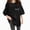 A47-Black, variant on Women Casual Daily T-Shirts Round Neck Short Sleeve Loose Tee Tops