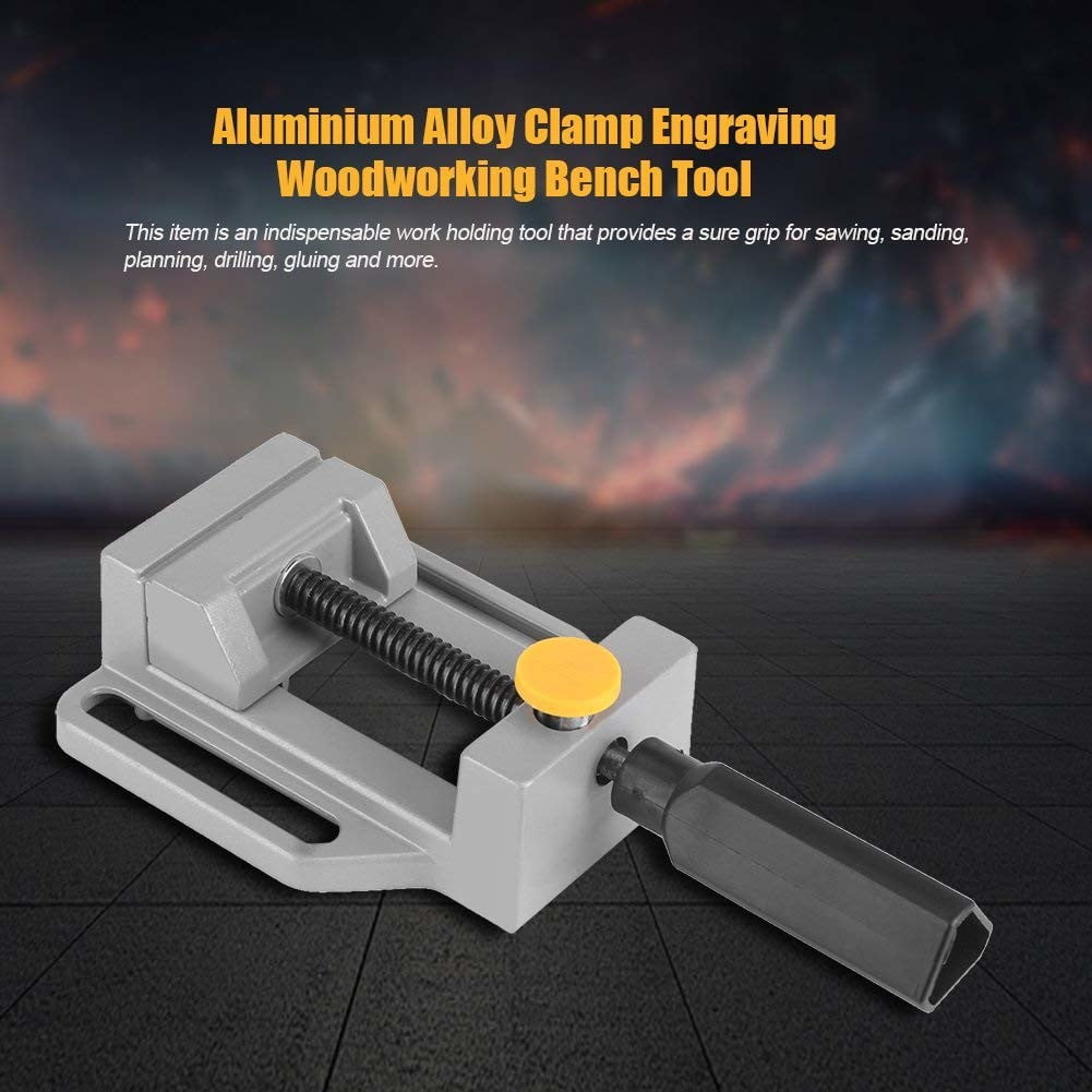 Aprox 9in x 4.5in Quick Release Drill Press Vice Tube and Rod Bench Clamp