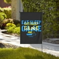 thumbnail image 2 of ZNDUO Game Slogan Blue Pattern Garden Flag, 28"x40" Double Sided Polyester Flag for Garden Farmhouse Patio Home Decor, 2 of 8