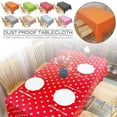 thumbnail image 2 of SharkTRUE Dot Disposable Rectangular Tablecloth PEVA Restaurant Hotel Tablecloth Hot T9, 2 of 9