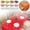 orange, variant on NOVELAR Rectangular Party Tablecloth, 54 x 72 in, Long-Lasting and Fade-Resistant, Just Wipe Clean or Toss Away, Great for Graduations and Holiday Festivals