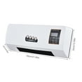 thumbnail image 4 of Heater and Air Conditioner Combo 1800W 2-in-1 Timing Function Heating and Cooling Wall Mounted Electric Air Conditioner and Heater Fan with Remote Control for Dormitory Home, 4 of 7
