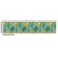 thumbnail image 3 of Ambesonne Ethnic Fabric by the Yard Upholstery, Oriental Style Flower Petals, 10 Yards, Turquoise Beige Green, 3 of 5