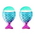 thumbnail image 1 of 2pcs Soft Nail Art Dust Powder Remover, Mermaid Shape Nail Art Dust Cleaner Brush Makeup Powder Blush Brush Multifunction Brush for Acrylic and Makeup, 1 of 5