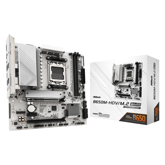 Placa base ASRock B650M-HDV M.2 White DDR5 PCIe 5.0