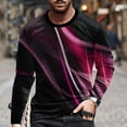 thumbnail image 1 of cllios Chandails à Manches Longues pour Hommes T-Shirt Graphique à Illusion d'Optique 3D Grande Taille Décontracté Col Rond Hauts T-Shirts de Designer Fantaisie T-Shirt Léger d'Entraînement Chandails pour Muscles pour Hommes, 1 of 5