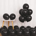 thumbnail image 2 of Pack De 100 Globos De Látex Para Bodas Y Fiestas, Negro, 2 of 5