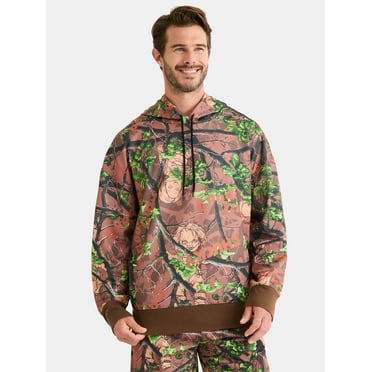 Chucky Men's and Big Men's Chucky in Camo Graphic Fleece Hoodie Sweatshirt, Sizes XS-3XL