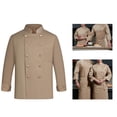 thumbnail image 4 of Uniforme unisex, abrigo de manga , chaqueta , monos de trabajo para cafetería, restaurante, hotel, catering, cocina SG Macarena Chaquetas de cocinero, 4 of 8