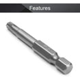 thumbnail image 3 of HUGFEGWE Torx Screwdriver Bits, T25 Magnetic Torx Head Screw Driver Bit, with 1/4 Inch Hex Shank, 50mm Length S2 Steel Screw Driver Kit Tools, for Repair Work, 10 Pcs CJB91-22867, 3 of 8