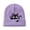Light Purple, variant on Women's Knit Hat Cat Embroidered Cute Winter Basic Slouchy Beanie Cap