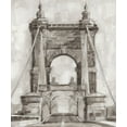 thumbnail image 2 of Harper, Ethan 26x30 White Modern Wood Framed Museum Art Print Titled - Bridge Crossing II, 2 of 4