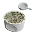 thumbnail image 4 of Xingzhi Ceramic Teapot Warmer Boiling Tea Household with green Traditional Tealight Holder white, 4 of 6