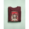 thumbnail image 3 of Krampus Can Naughty Dark Christmas Men's Sweatshirt, 3 of 4