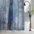 thumbnail image 2 of Blue Waterproof Shower Curtain, Stall 36"x72" Washable Polyester Fabric Shower Curtains for Bathroom, Retro Oil Painting Modern Abstract Art Aesthetics Decorative Bathtub Curtain Sets with Hooks, 2 of 9