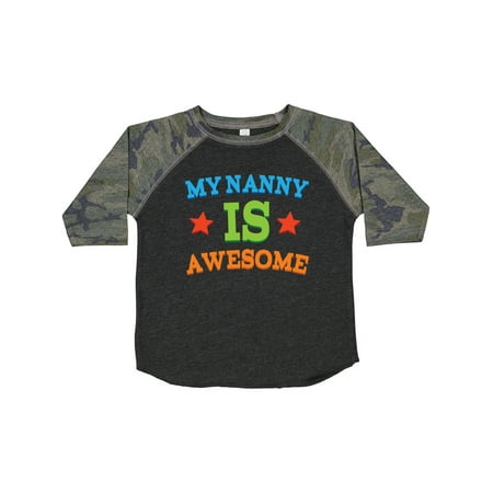 

Inktastic My Nanny is Awesome Gift Toddler Boy or Toddler Girl T-Shirt