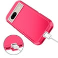 thumbnail image 5 of I-HONVA For Google Pixel 8A Case,3-Layer Military Grade Drop Protection Anti-Slip Bumper Rugged Shockproof Dustproof Protection 6.1 inch Phone Case,Pink White, 5 of 7