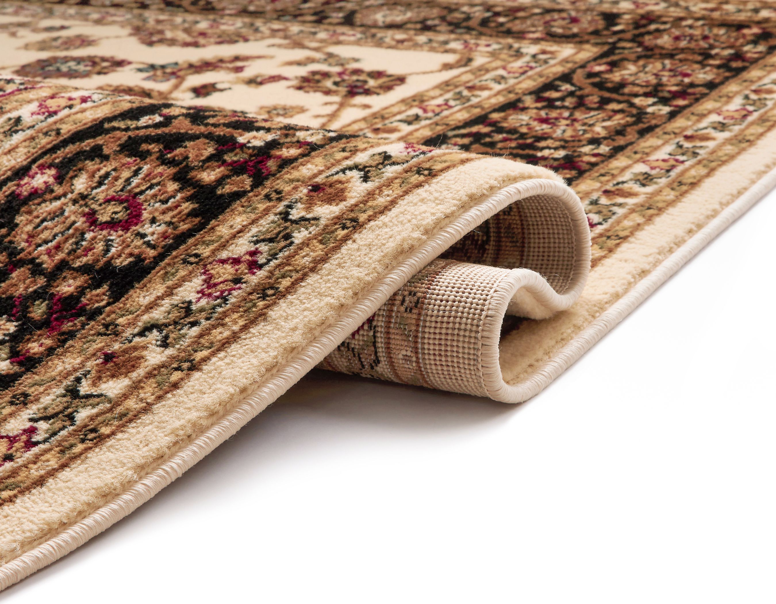 Well Woven Barclay Sarouk Traditional Oriental Panel Ivory 5'3" x 7'3" Area Rug
