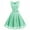 Mint, variant on Women Floral Lace V Neck Sleeveless Bridemaid Party Dress