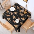 thumbnail image 2 of Pitbull Dog and Footprint Square Tablecloth,Waterproof Square Table Cover,Wipeable Spillproof Washable Table Cover for Home Kitchen Party Decor 42"X42"(107x107cm), 2 of 6
