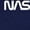 Navy Blue, variant on NASA Worm Logo Crest Women's Long Sleeve T-shirt Astronaut Space Mars Souvenir Emblem
