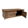 thumbnail image 4 of Taran Designs Solid Wood Coffee Table with Storage in Brown, 4 of 6