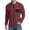 Red, variant on BUWTTER Mens Tshirts Long Sleeve Neck Thermal Knit Top Fall Winter Comfort Casual Soft Textured Men Shirts Black L