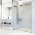 thumbnail image 3 of Vigo VG6021MBFL6076R Elan E-Class 76" High X 60" Wide Sliding Frameless Shower Door -, 3 of 7