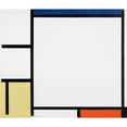 thumbnail image 2 of Mondrian, Piet 23x20 Black Modern Framed Museum Art Print Titled - Composition with Blue-Red-Yellow-and Black, 2 of 4