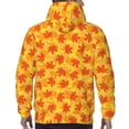 thumbnail image 7 of Haiem fall retro maple leaf Patterned Men's Hoodie with Kangaroo Pocket - Ideal Pullover Sweatshirt for Daily Wear, Travel, and Home-Large, 7 of 7