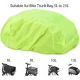 thumbnail image 2 of Funda para lluvia Funda para lluvia Amarillo neón Portaequipajes para bicicleta 35 L Impermeable, 2 of 5