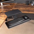 thumbnail image 4 of VIVO Adjustable Computer Keyboard and Mouse Platform Tray with Corner Connector, Ergonomic Under Table Desk Mount Drawer for L-Shaped Workstations, Underdesk Shelf, Black, MOUNT-KB03B-C, 4 of 4
