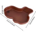 thumbnail image 4 of HAHDAXIA Large Snake Water Bowl - Reptile Bathing Pool with Ramp and Basking Platform | Reptile Bathing Tub for Turtle, Bearded Dragon, Gecko for Backyard, Balcony Suanq, 4 of 7
