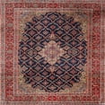 thumbnail image 1 of Ahgly Company Machine Washable Indoor Square Traditional Orange Salmon Pink Area Rugs, 8' Square, 1 of 7