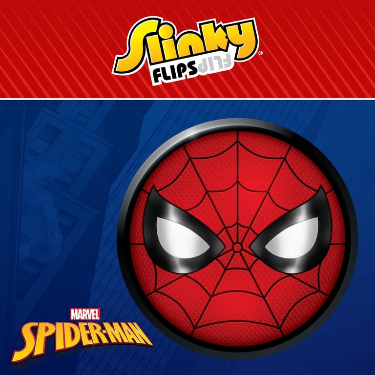 Disney Slinky Flips Spiderman, 6.5 Inch Tall Collectible Spiderman