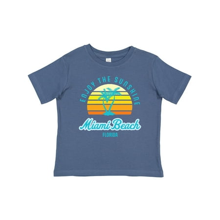 

Inktastic Summer Enjoy the Sunshine Miami Beach Florida in Blue Gift Baby Boy or Baby Girl T-Shirt